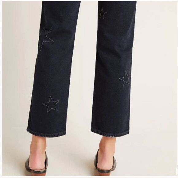 Anthropologie Sundry Stars Ultra High-Rise Straight Black Jeans - Picture 5 of 13